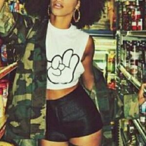 American Apparel Black Boogie Shorts